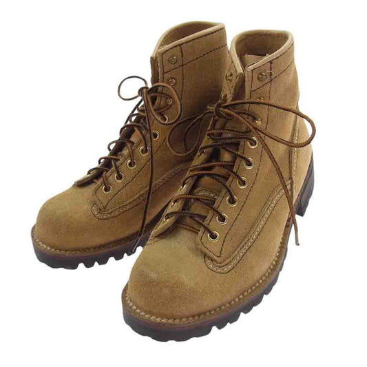 LONE WOLF ロンウルフ LW01845 TRUCKER BOOTS VIBRAM SOLE トラッカー ブーツ ベージュ スエード ベージュ系 8【中古】