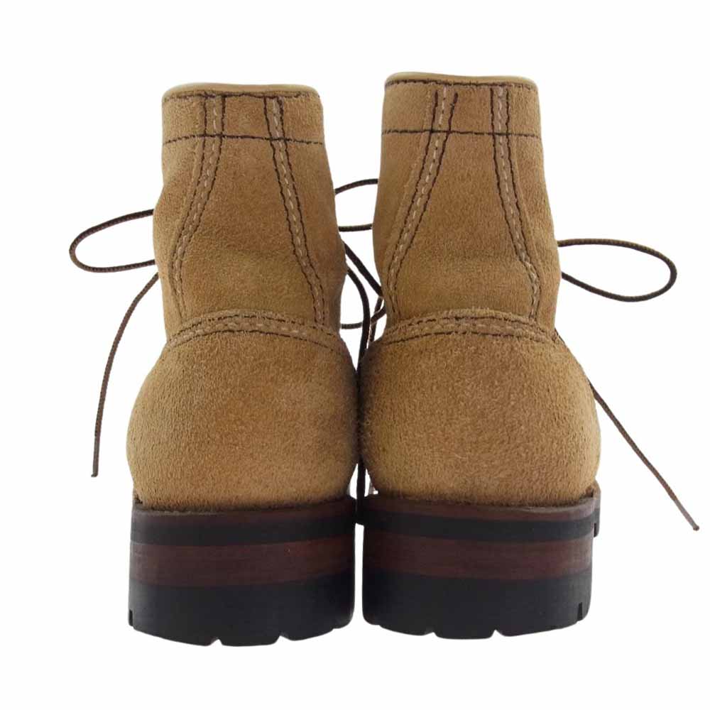 LONE WOLF ロンウルフ LW01845 TRUCKER BOOTS VIBRAM SOLE トラッカー ブーツ ベージュ スエード ベージュ系 8【中古】