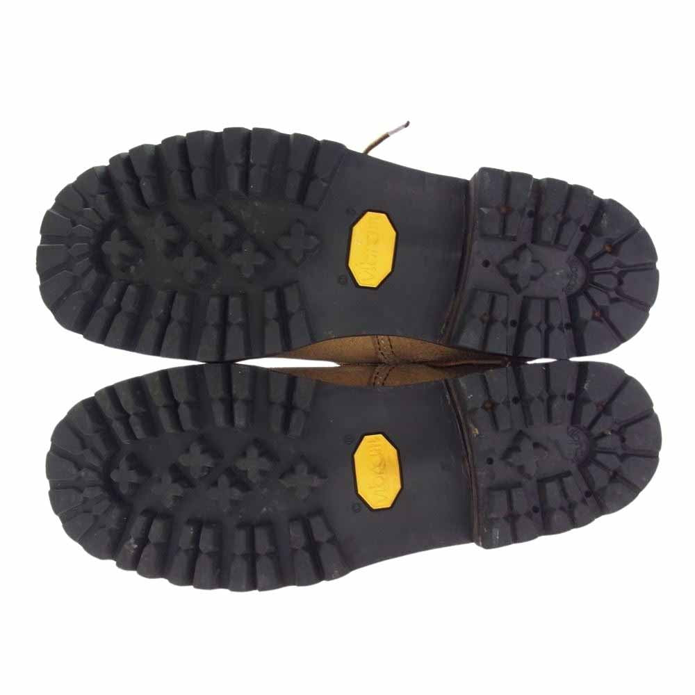 LONE WOLF ロンウルフ LW01845 TRUCKER BOOTS VIBRAM SOLE トラッカー ブーツ ベージュ スエード ベージュ系 8【中古】