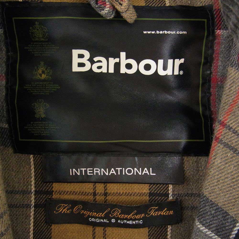 Barbour バブアー INTERNATIONAL インターナショナル オイルド ジャケット ブラック系 38【中古】