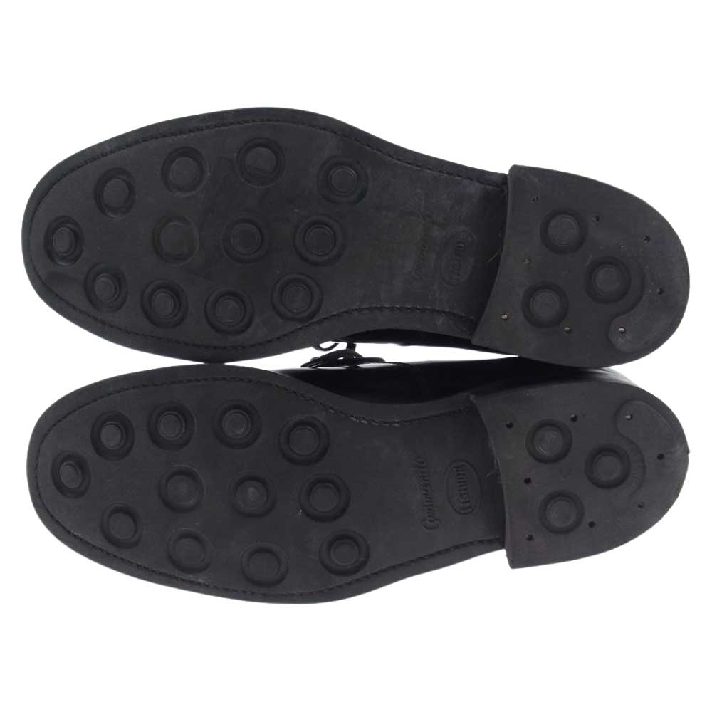 SANDERS サンダース 2324B Military Punched Cap Oxford ミリタリー パンチド キャップ オックスフォード シューズ ブラック系 6.5【中古】