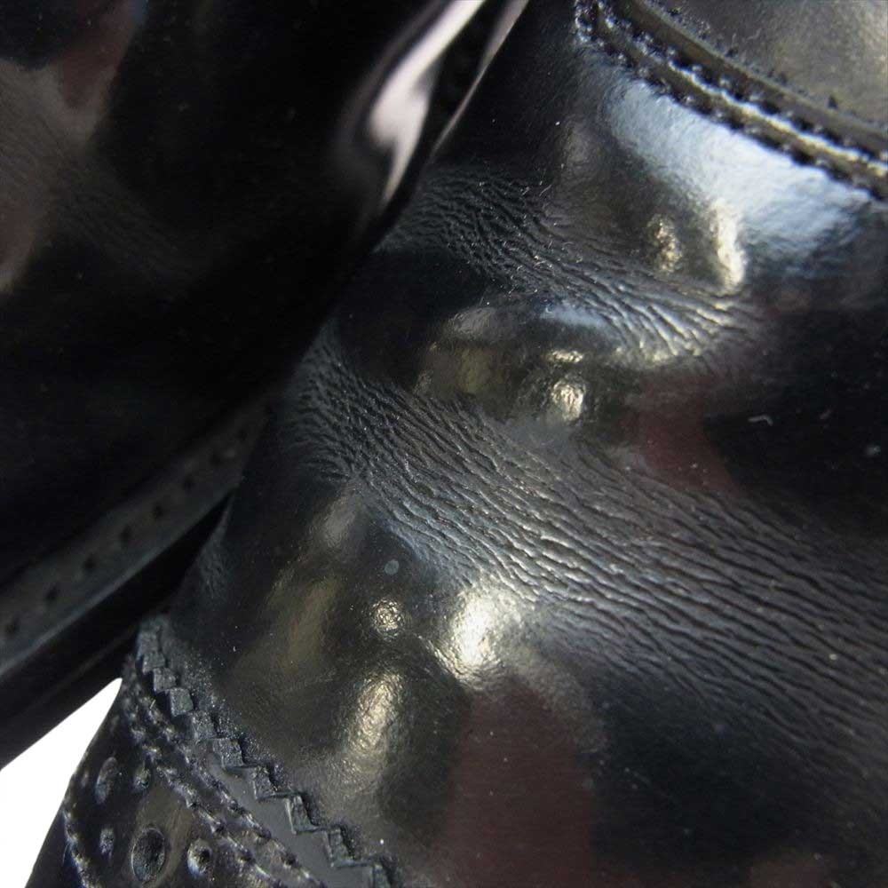 SANDERS サンダース 2324B Military Punched Cap Oxford ミリタリー パンチド キャップ オックスフォード シューズ ブラック系 6.5【中古】