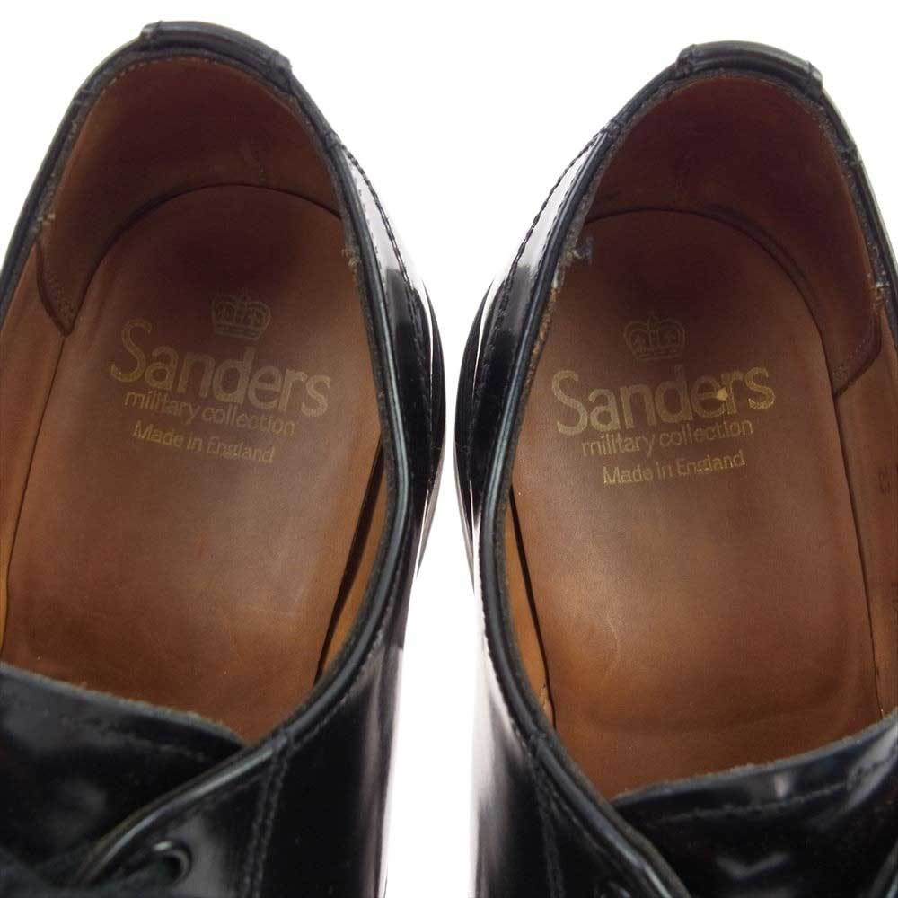 SANDERS サンダース 1130B MILITARY APRON DERBY ミリタリー エプロン ダービー シューズ ブラック系 6【中古】