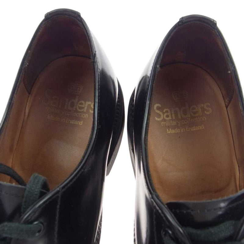 SANDERS サンダース 1128B MILITARY DERBY SHOE ミリタリー ダービー シュー シューズ ブラック系 6.5【中古】