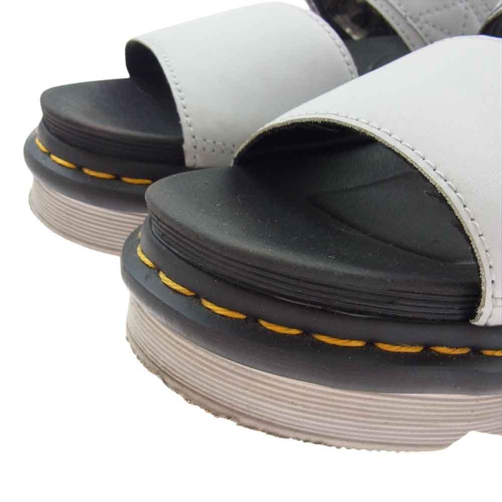 Dr.Martens ドクターマーチン VOSS シャークソール ストラップ レザー サンダル グレー系 UK4【中古】