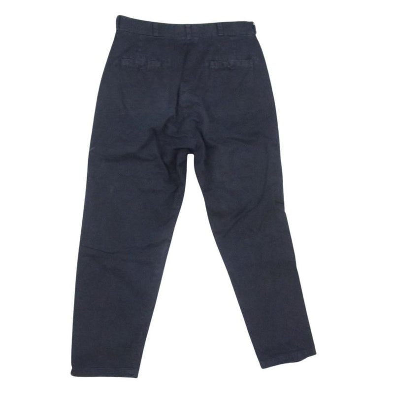 YAECA ヤエカ 17654 CHINO CLOTH PANTS WIDE TAPERED ワイド テーパード チノ パンツ ダークネイビー系 32【中古】