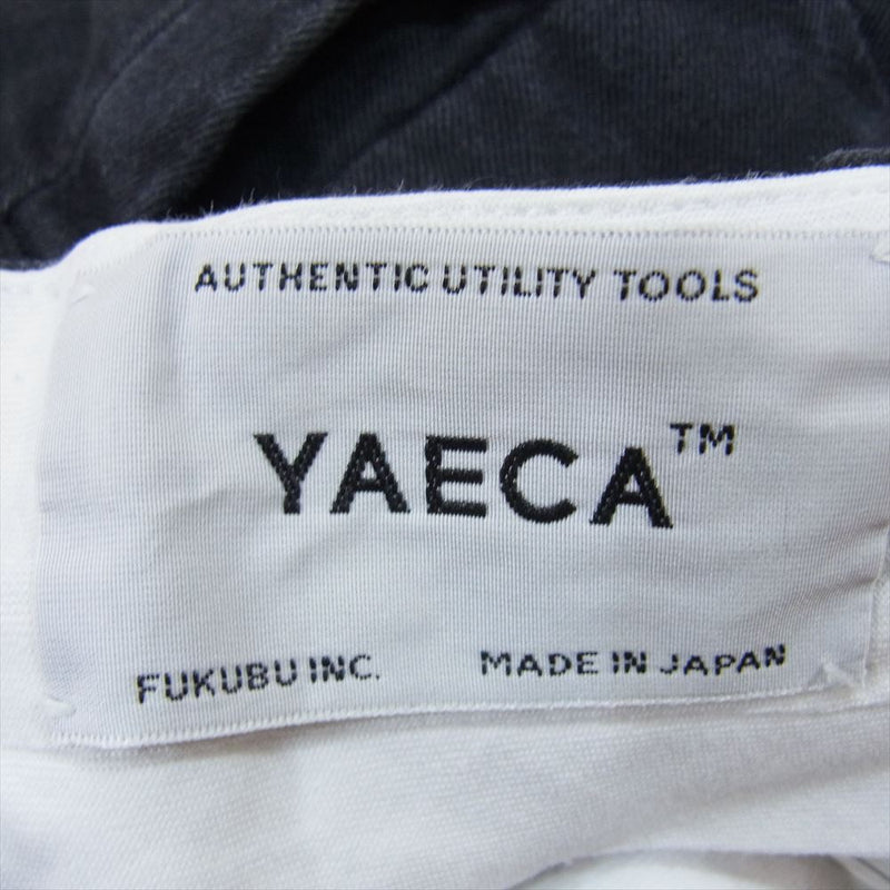 YAECA ヤエカ 17654 CHINO CLOTH PANTS WIDE TAPERED ワイド テーパード チノ パンツ ダークネイビー系 32【中古】