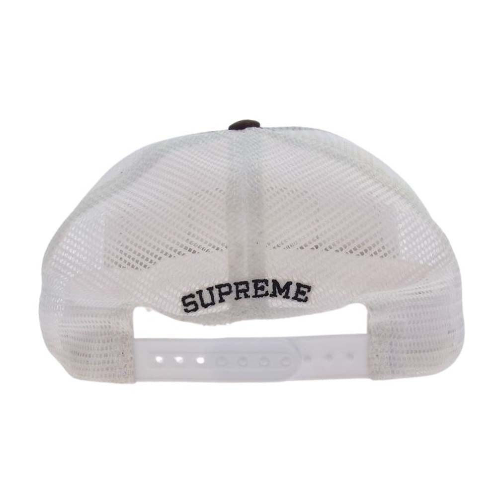 Supreme シュプリーム 23AW Mess Mesh Back 5-panel メッシュ トラッカーキャップ ブラウン系 ホワイト系【中古】