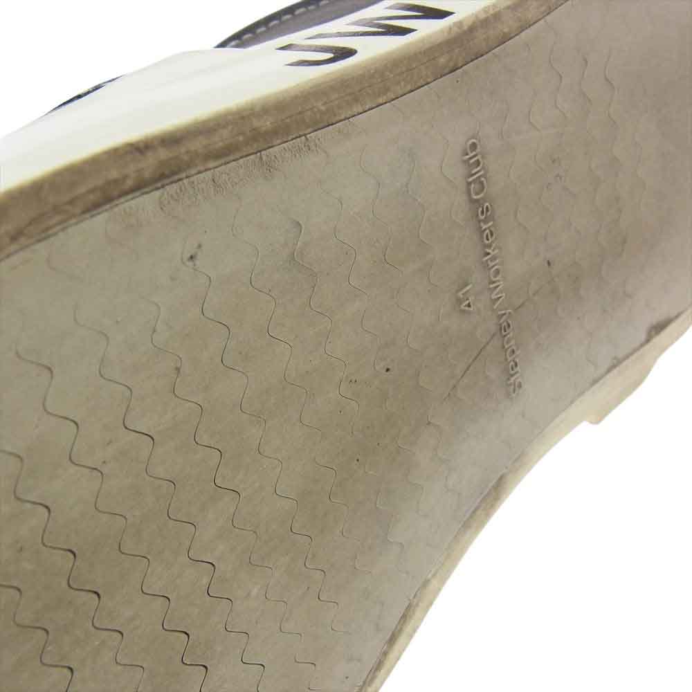 JUNYA WATANABE COMME des GARCONS MAN ジュンヤワタナベコムデギャルソンマン WK-K106-001 Stepney Workers Club SWC ステファニーワーカーズクラブ Wネーム スタッズ レザー ローカット スリッポン スニーカー ブラック系 26cm【中古】