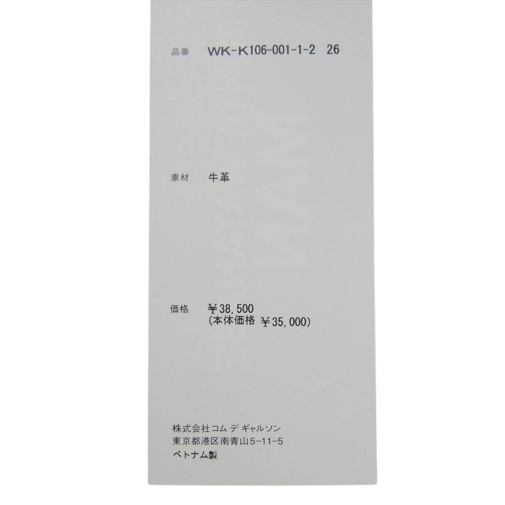 JUNYA WATANABE COMME des GARCONS MAN ジュンヤワタナベコムデギャルソンマン WK-K106-001 Stepney Workers Club SWC ステファニーワーカーズクラブ Wネーム スタッズ レザー ローカット スリッポン スニーカー ブラック系 26cm【中古】