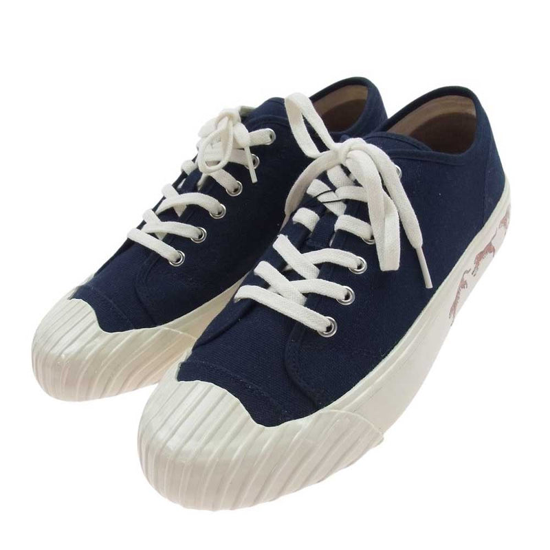 KENZO ケンゾー 22AW FC65SN010F50 Low Top Sneakers ロートップ キャンバス ローカット スニーカー ネイビー系 26cm【新古品】【未使用】【中古】