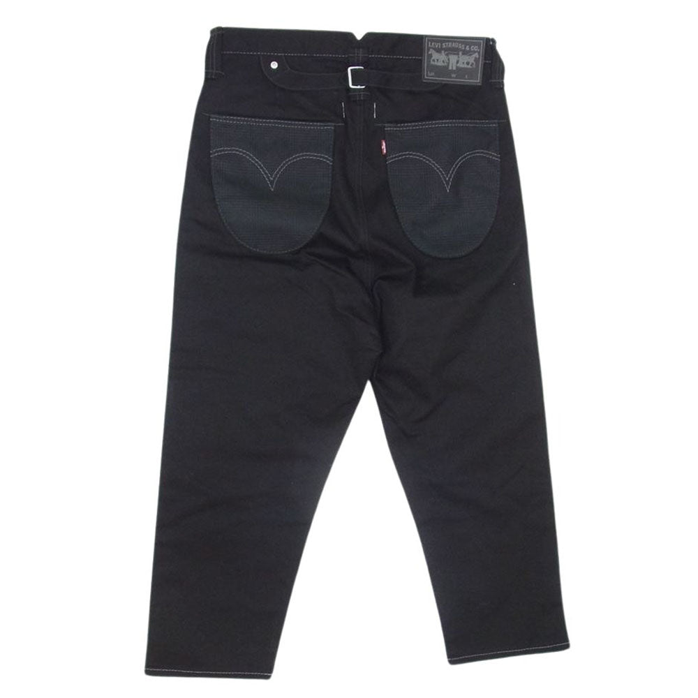 JUNYA WATANABE COMME des GARCONS MAN ジュンヤワタナベコムデギャルソンマン LEVI'S PANTS Wネーム 23AW AD2023 WL-P908-100 リーバイス チノ テーパード ワークパンツ ブラック系 M【極上美品】【中古】