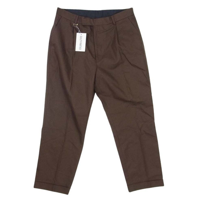 WACKO MARIA ワコマリア 22SS 22SS-WMP-TR313 PLEATED TROUSERS プリーツトラウザーズ  ワークパンツ ブラウン系 XXL【中古】