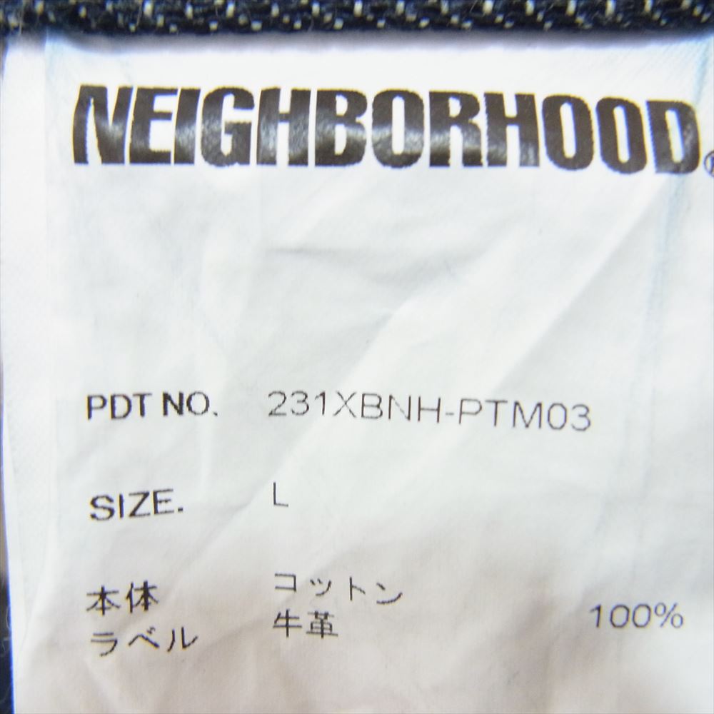 NEIGHBORHOOD ネイバーフッド 23SS 231XBNH-PTM03 RIGID DENIM DP MID PANTS リジット デニム パンツ ジーンズ インディゴブルー系 L【中古】