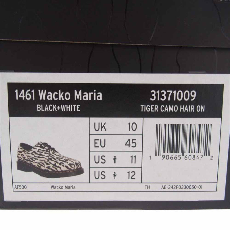 WACKO MARIA ワコマリア 31371009 Dr.Martens ドクターマーチン 1461 LEOPARD 3EYE Hair On Oxford Shoes レオパード オックスフォード シューズ US11 29cm【極上美品】【中古】