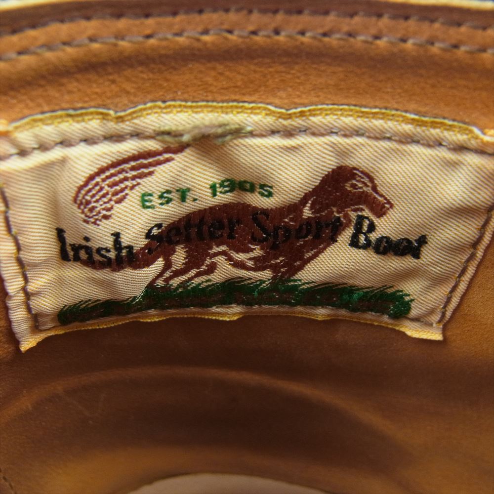 RED WING レッドウィング 9852 茶芯 犬タグ IRISH SETTER CHUKKA アイリッシュセッター チャッカブーツ ブラック クロンダイク ブラック系 9.5【中古】