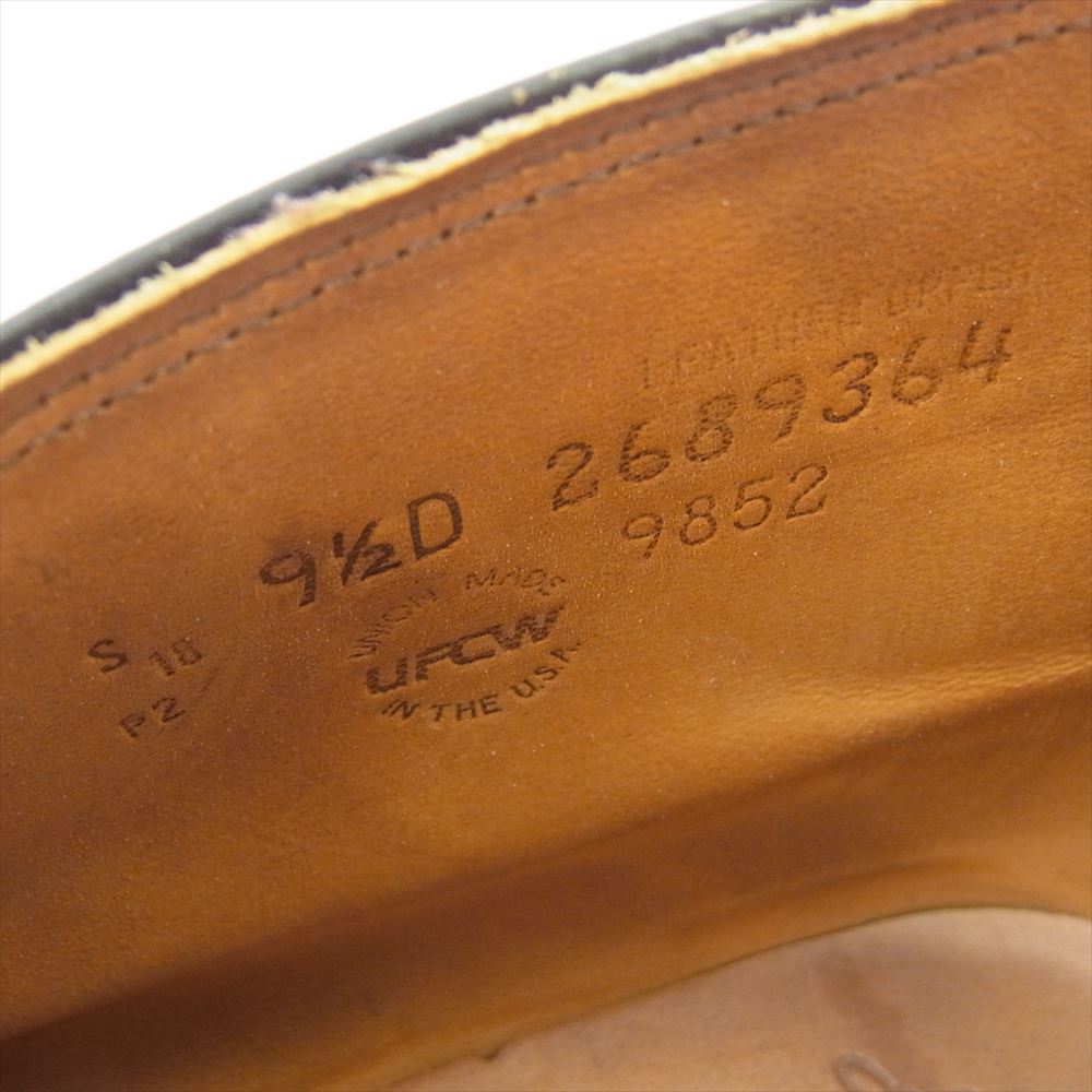 RED WING レッドウィング 9852 茶芯 犬タグ IRISH SETTER CHUKKA アイリッシュセッター チャッカブーツ ブラック クロンダイク ブラック系 9.5【中古】