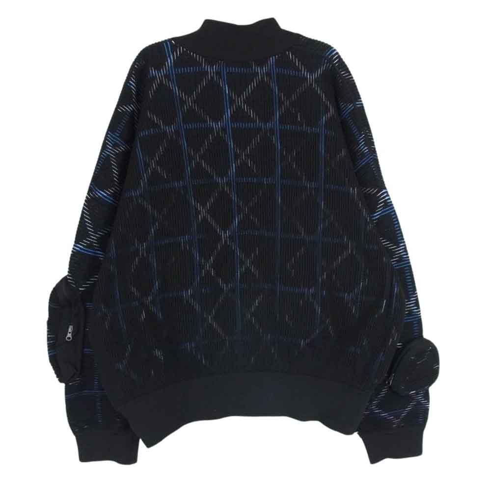 NIKE ナイキ CZ4705-010 Undercover アンダーカバー Knit MA-1 Bomber Jacket プリーツ ニット ブルゾン ジャケット ブラック系 XL【中古】