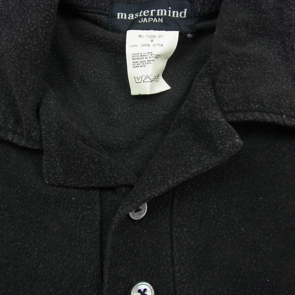 mastermind JAPAN マスターマインドジャパン MU-TS08-07 バックロゴ刺繍 スカル刺繍 半袖 ポロシャツ ブラウン系 M【中古】