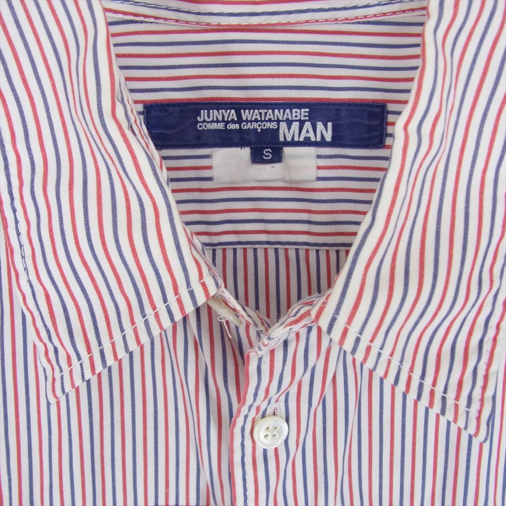 JUNYA WATANABE COMME des GARCONS MAN ジュンヤワタナベコムデギャルソンマン AD2006 WS-B007 ストライプ 長袖 シャツ マルチカラー系 S【中古】