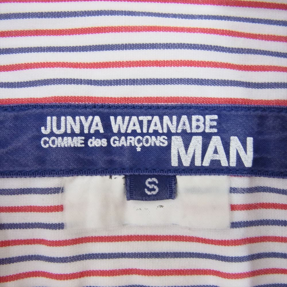 JUNYA WATANABE COMME des GARCONS MAN ジュンヤワタナベコムデギャルソンマン AD2006 WS-B007 ストライプ 長袖 シャツ マルチカラー系 S【中古】