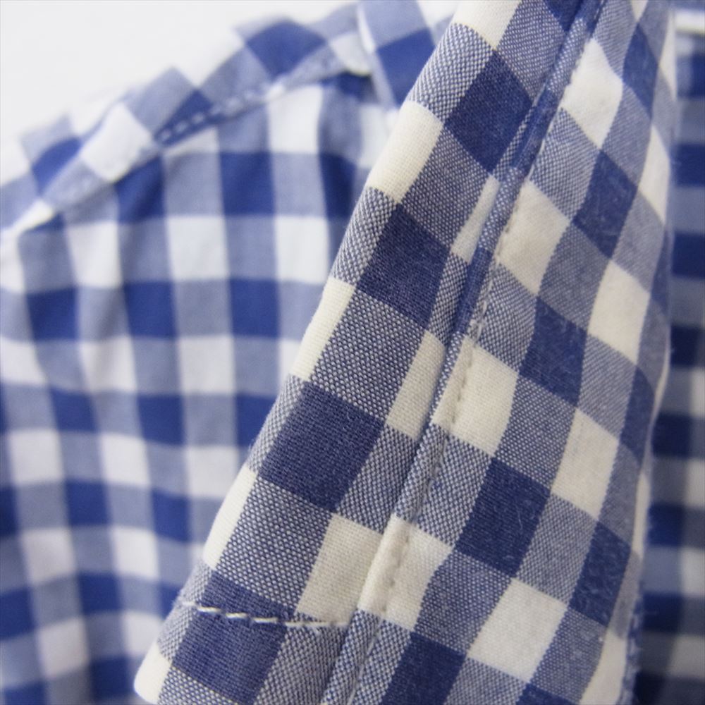JUNYA WATANABE COMME des GARCONS MAN ジュンヤワタナベコムデギャルソンマン AD2008 WC-B405 BROOKS BROTHERS ブルックスブラザーズ ギンガムチェック 半袖 シャツ ブルー系 S【中古】