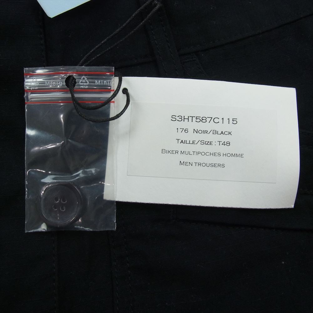 BALMAIN バルマン S3HT587C115 BIKER MULTIPOCHES HOMME バイカー マルチポケット カーゴパンツ ブラック系 T48【中古】