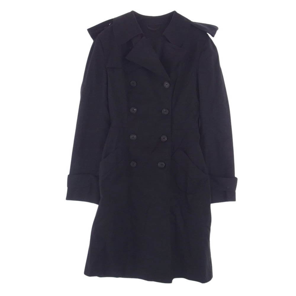 PRADA プラダ 0000ET-C0081-00002 280186 Trench coat トレンチコート ブラック系 38【中古】