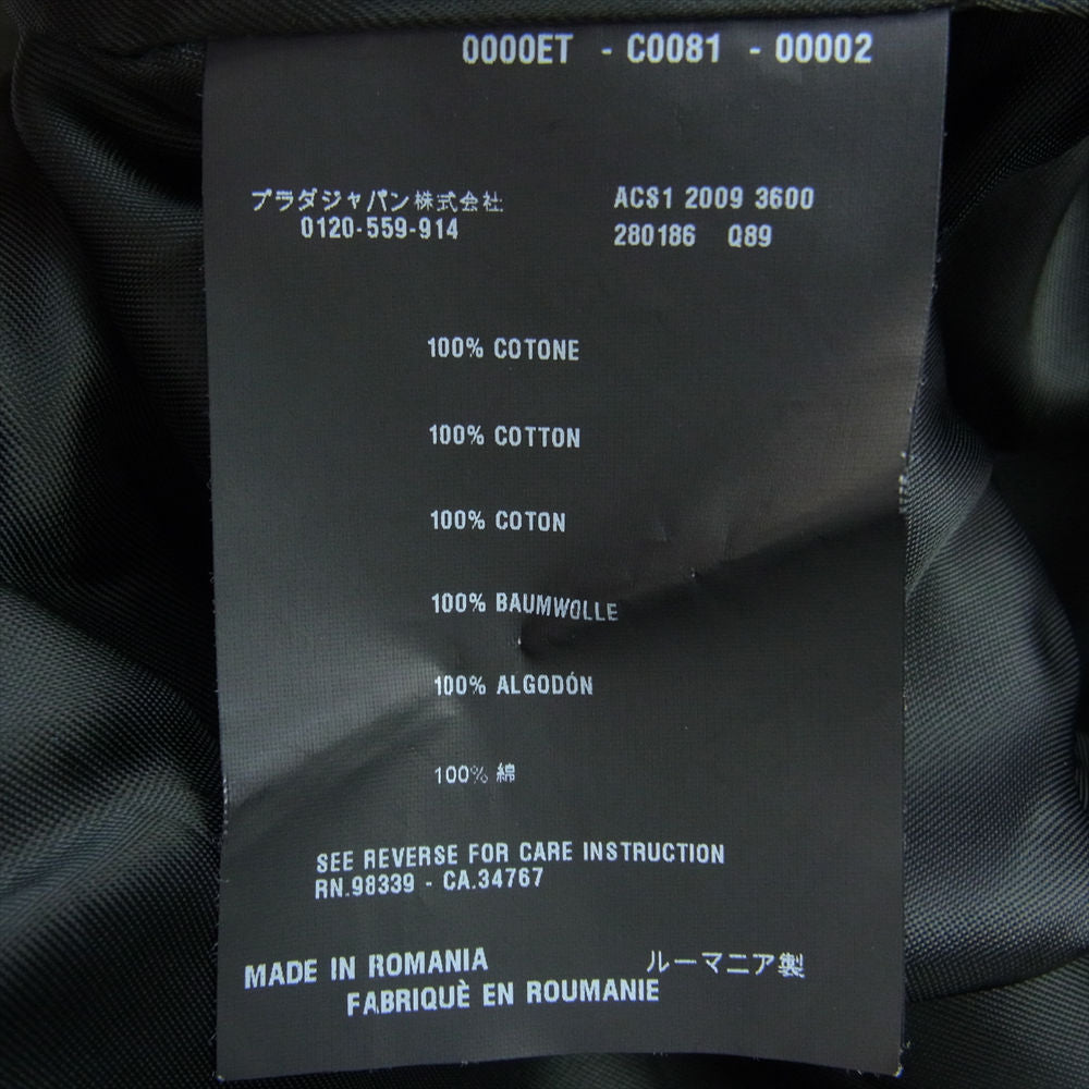 PRADA プラダ 0000ET-C0081-00002 280186 Trench coat トレンチコート ブラック系 38【中古】