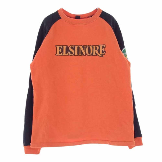 The REAL McCOY'S ザリアルマッコイズ 旧マッコイ 箱のみ付属 McQUEEN Collection ELSINORE リアルマックイーン エルシノア スウェット シャツ オレンジ系 M【中古】