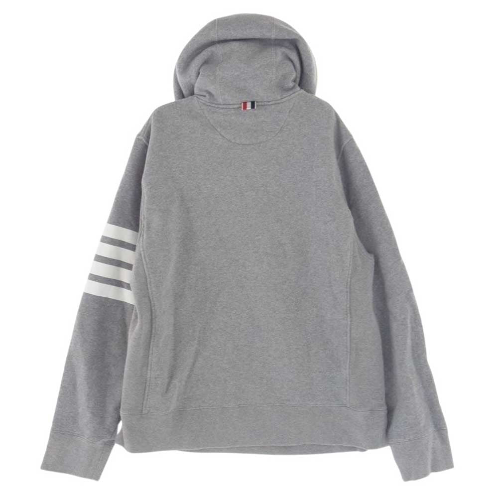 THOM BROWNE トムブラウン 01113C6002 4BAR HOODIE 4ライン プルオーバー パーカー フーディ グレー系 1【中古】