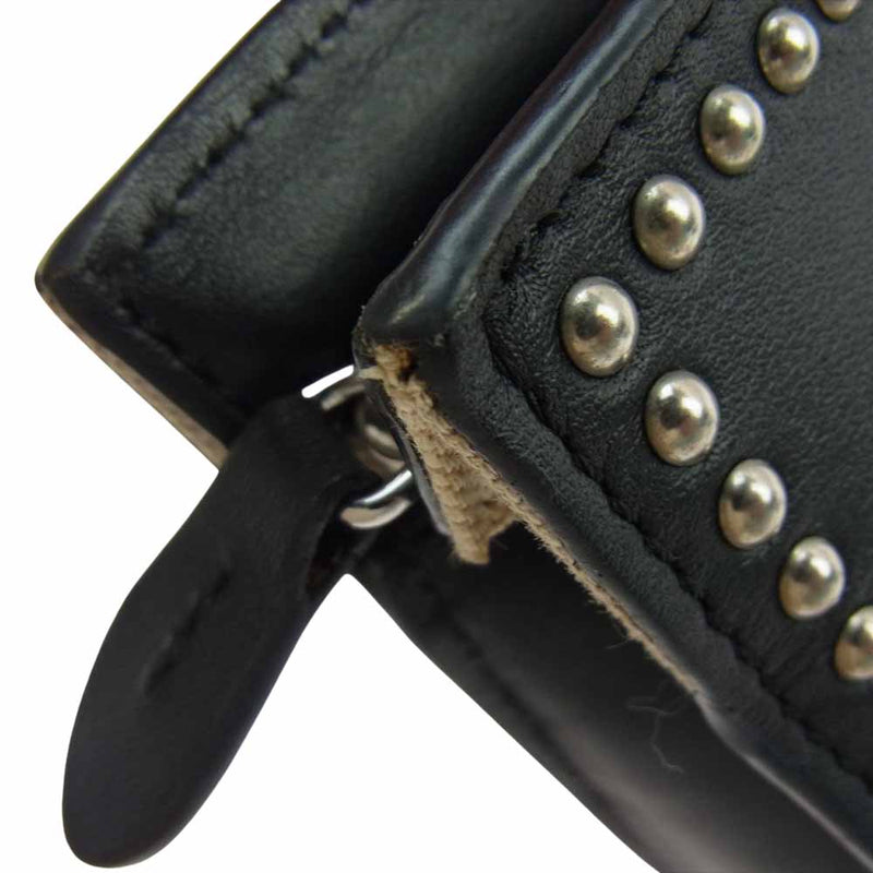 J&M Davidson ジェイアンドエムデヴィッドソン ELLIS WITH STUDS エリス ウィズ スタッズ レザー ショルダーバッグ ブラック系【美品】【中古】