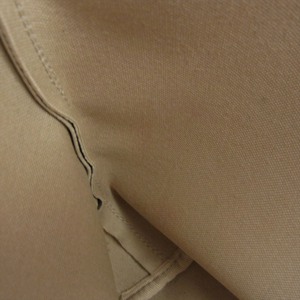 Herve Chapelier エルベ・シャプリエ 704GP COATED CANVAS SQUARE TOTE M コーテッドキャンバス スクエア トートバッグ マスティック×モカ ベージュ系【中古】