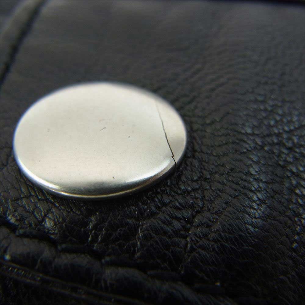 DIOR HOMME ディオールオム 08SS 8E3540760002 クリスヴァンアッシュ期 レザー シングル ライダース ジャケット ブルゾン ブラック系 46【中古】