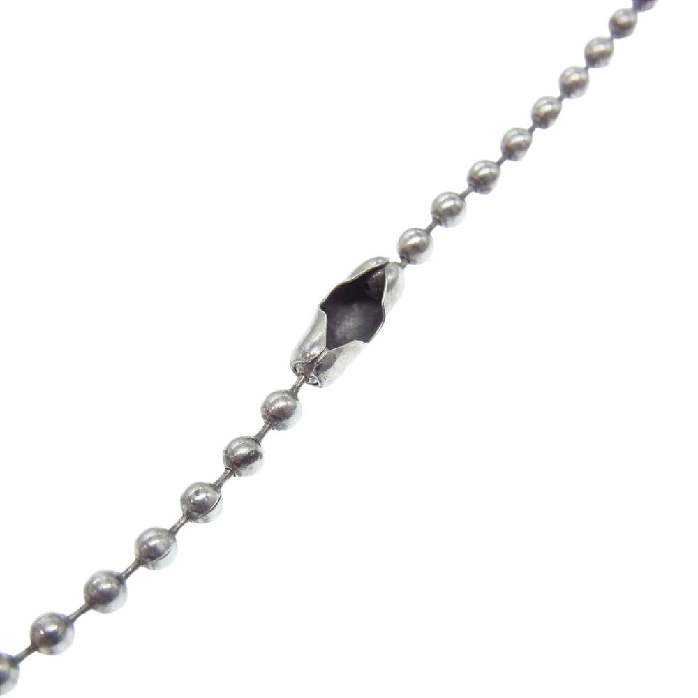 CHROME HEARTS クロムハーツ（原本無） 1BALL BS FLEUR 1ボール BSフレア チャーム ペンダントトップ ボールチェーン ネックレス シルバー系【中古】