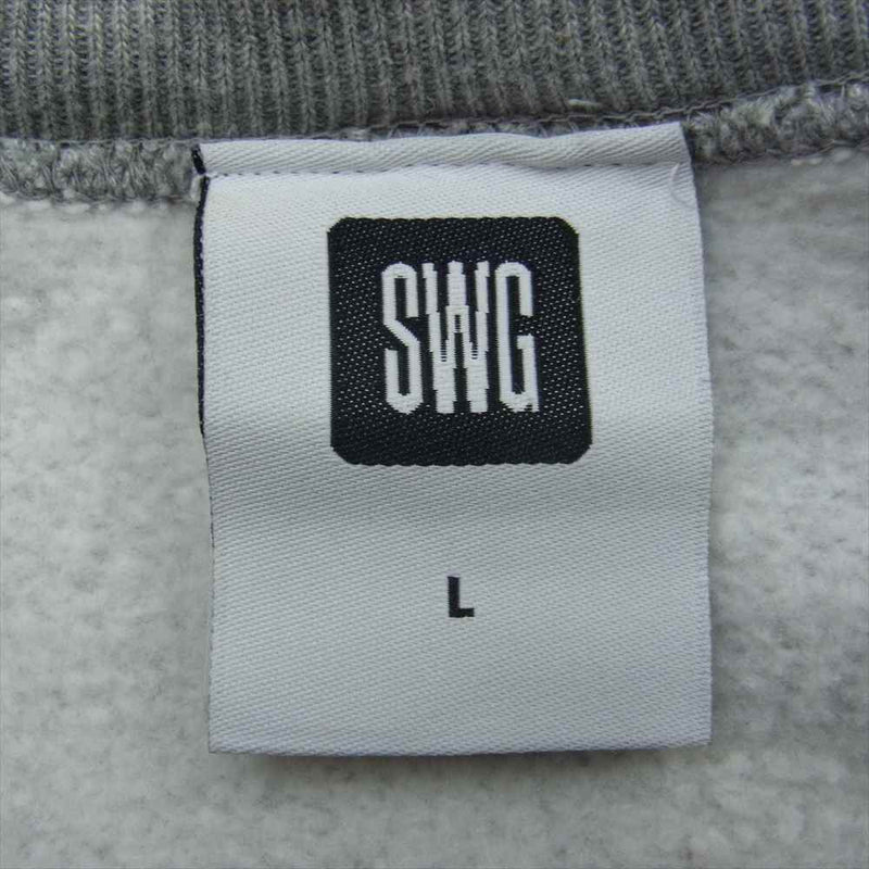 SWAGGER スワッガー SWGLSH-435 REVIVAL プリント クルーネック スウェット グレー グレー系 L【中古】