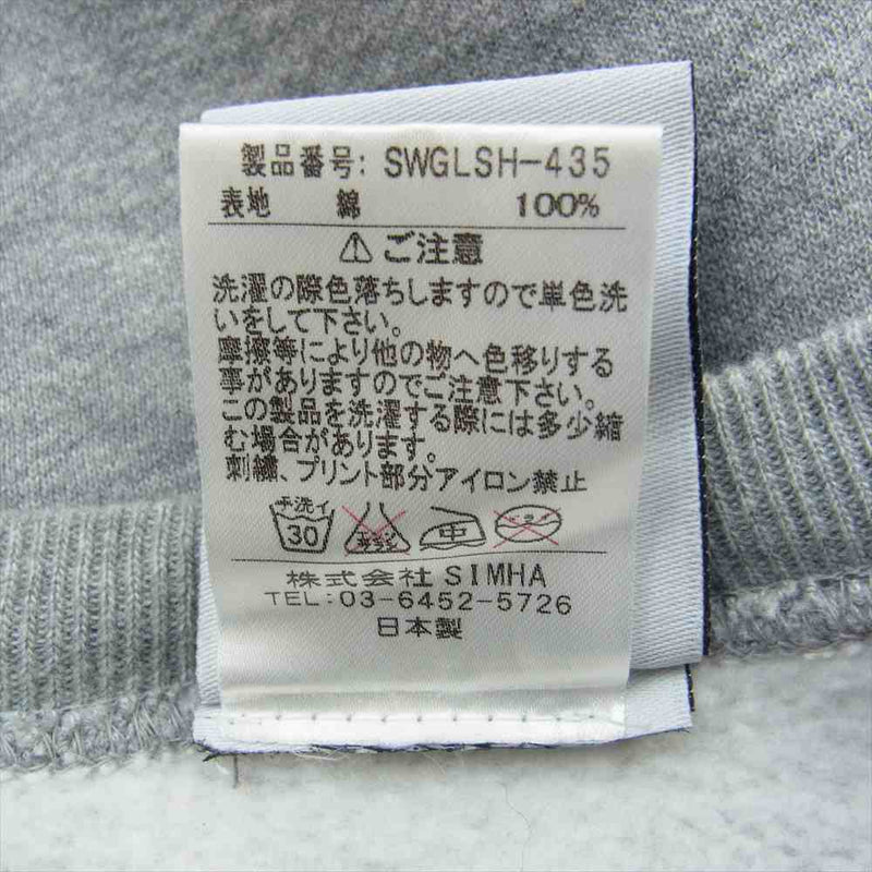 SWAGGER スワッガー SWGLSH-435 REVIVAL プリント クルーネック スウェット グレー グレー系 L【中古】