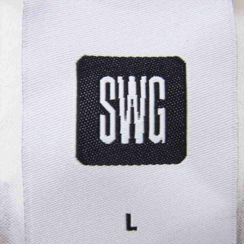 SWAGGER スワッガー SWGT-2991-1 99ナンバリング ロゴ 半袖 Tシャツ TEE  ホワイト系 L【中古】