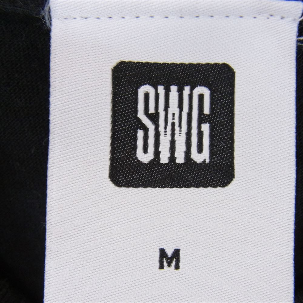 SWAGGER スワッガー SWGT-3027 迷彩 SWG プリント 半袖 Tシャツ TEE ブラック系 M【中古】