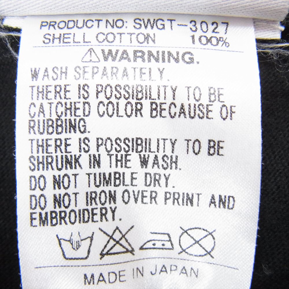 SWAGGER スワッガー SWGT-3027 迷彩 SWG プリント 半袖 Tシャツ TEE ブラック系 M【中古】
