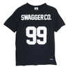 SWAGGER スワッガー SWGT-2991 NUMBERS TEE ナンバーズ プリント Tシャツ 半袖 ブラック系 L【中古】