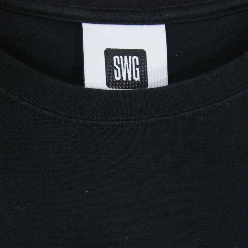 SWAGGER スワッガー SWGT-2989 プリント Tシャツ 半袖  ブラック系 L【中古】