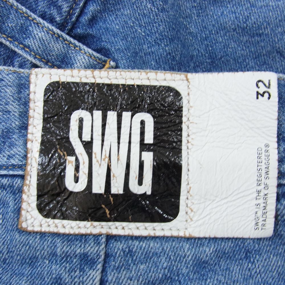 SWAGGER スワッガー SWGHPT-166 DENIM SHORTS デニム ショーツ  インディゴブルー系 32【中古】