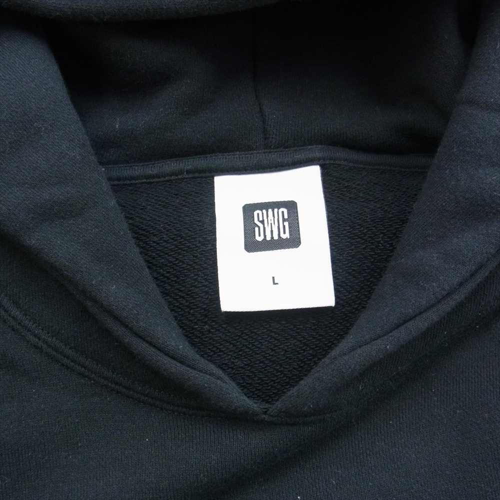 SWAGGER スワッガー SWGLSH-440 アーチロゴ スウェット パーカー フーディ ブラック系 L【中古】