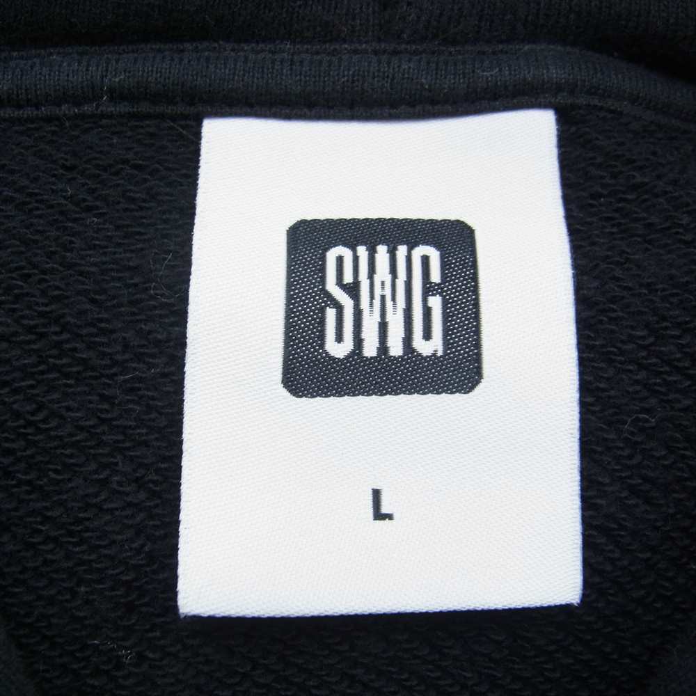 SWAGGER スワッガー SWGLSH-440 アーチロゴ スウェット パーカー フーディ ブラック系 L【中古】