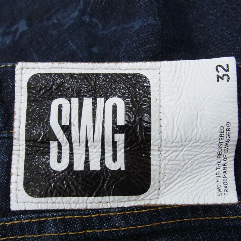 SWAGGER スワッガー SWGPTS-662 ストレッチ デニム スキニー パンツ  インディゴブルー系 32【中古】