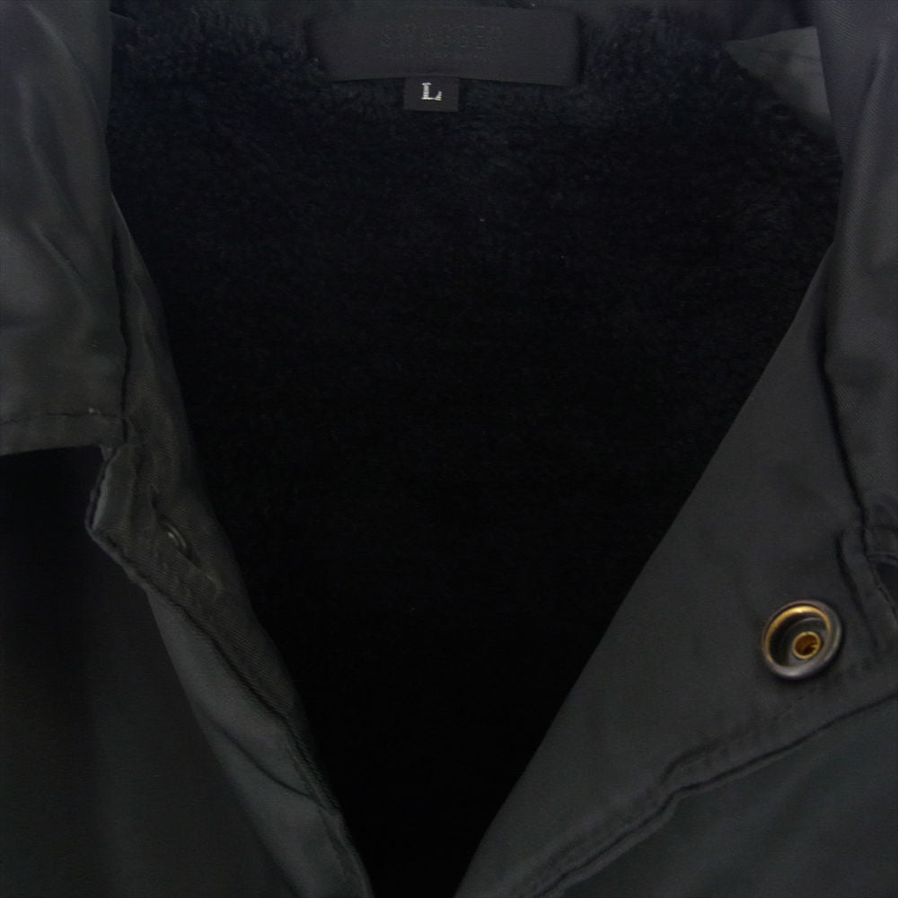 SWAGGER スワッガー SWG JKT-609 SWGTKO 裾ロゴ ボア付 コーチ ジャケット ブラック系 L【中古】