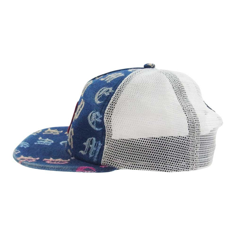 Supreme シュプリーム Gradient Jacquard Denim Mesh5-Panel デニム メッシュ トラッカー キャップ インディゴブルー系【中古】