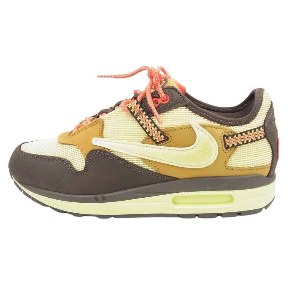 NIKE ナイキ DO9392-200 フェイクバスターズ鑑定済 × Travis Scott Air Max 1 CACT.US Brownトラヴィス スコット エアマックス1 カクタス ブラウン スニーカー ブラウン系 マルチカラー系 27.5cm【美品】【中古】