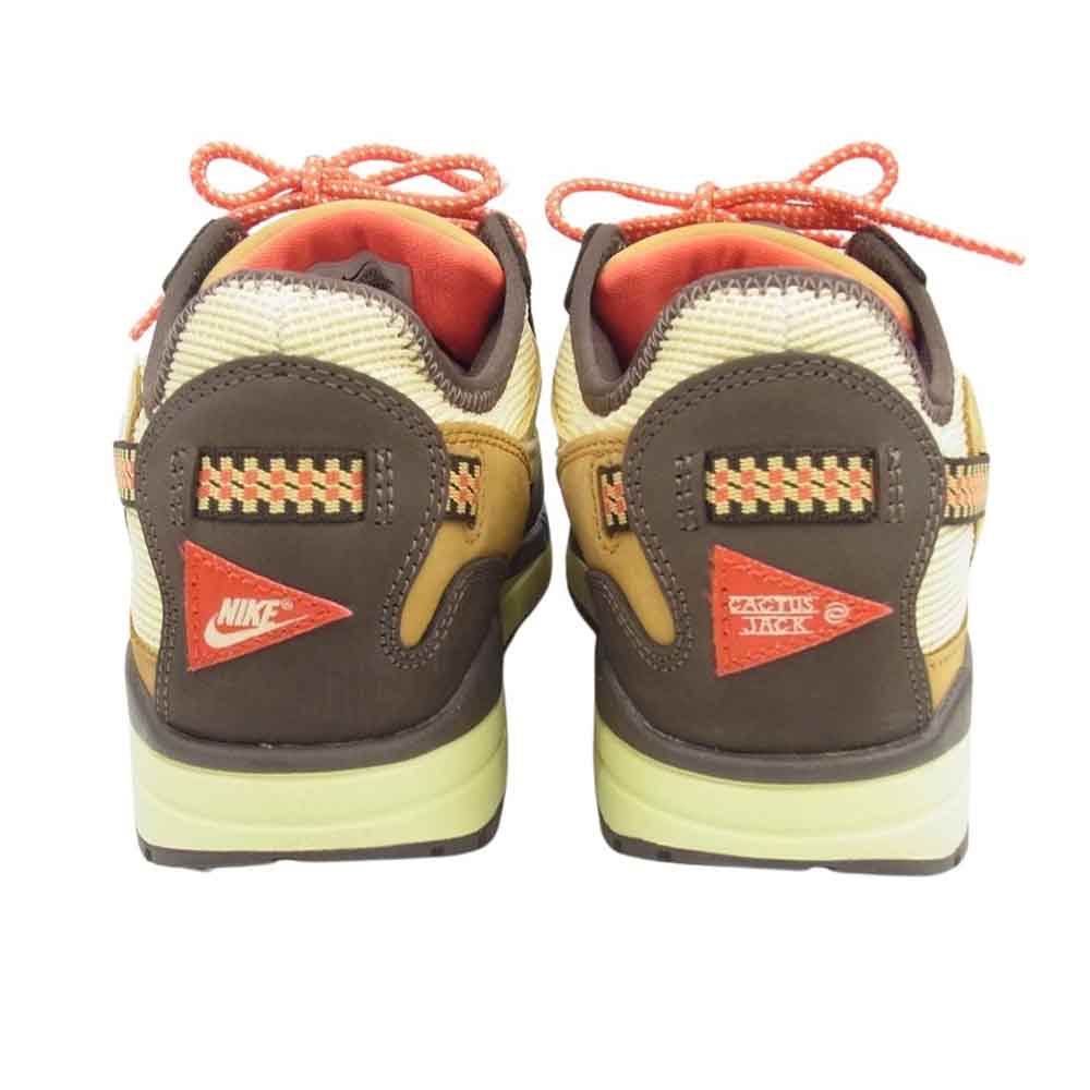 NIKE ナイキ DO9392-200 フェイクバスターズ鑑定済 × Travis Scott Air Max 1 CACT.US Brownトラヴィス スコット エアマックス1 カクタス ブラウン スニーカー ブラウン系 マルチカラー系 27.5cm【美品】【中古】